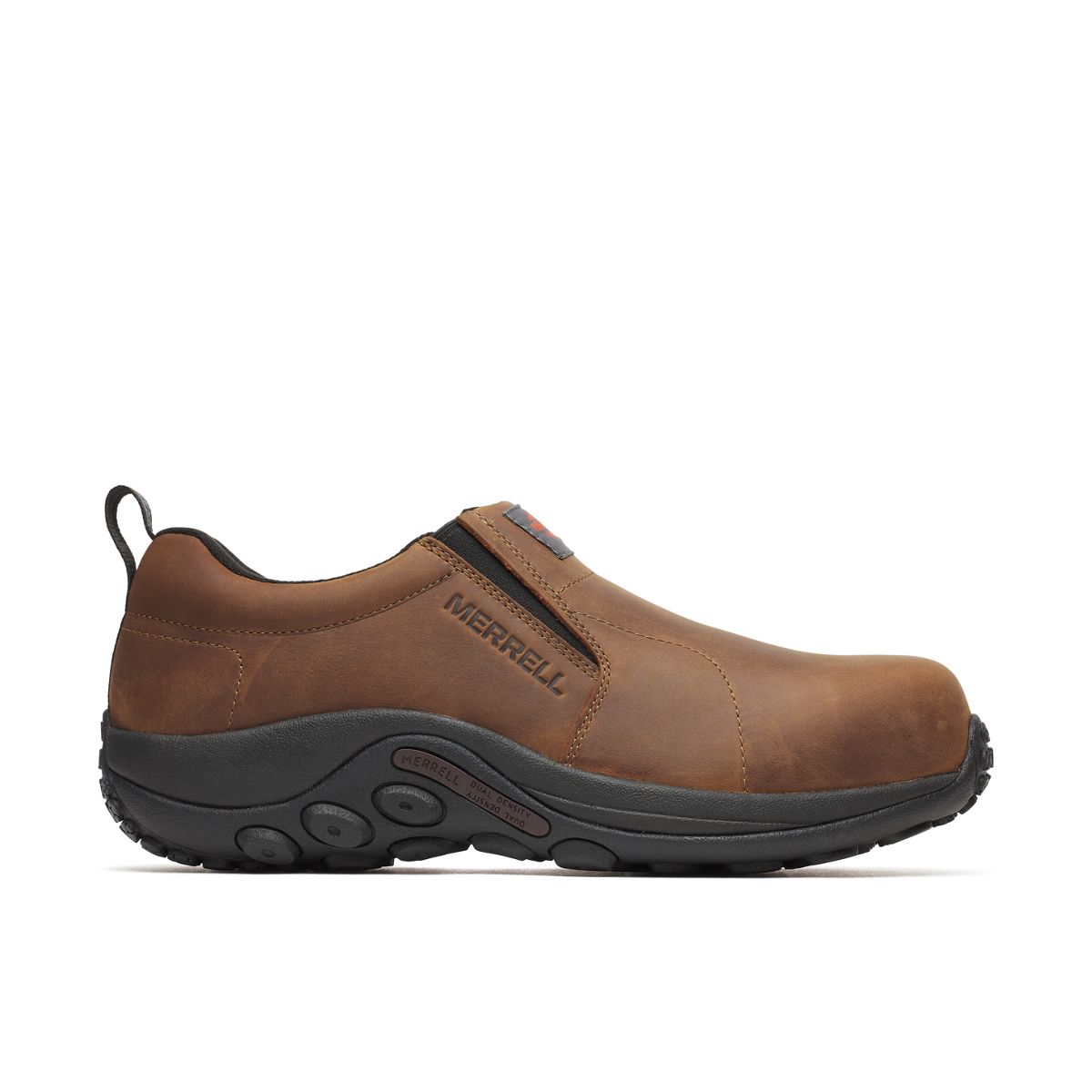 Men - Jungle Moc Leather Hi-Vis Carbon Fiber Low Wide Width - Slip Ons - Merrell