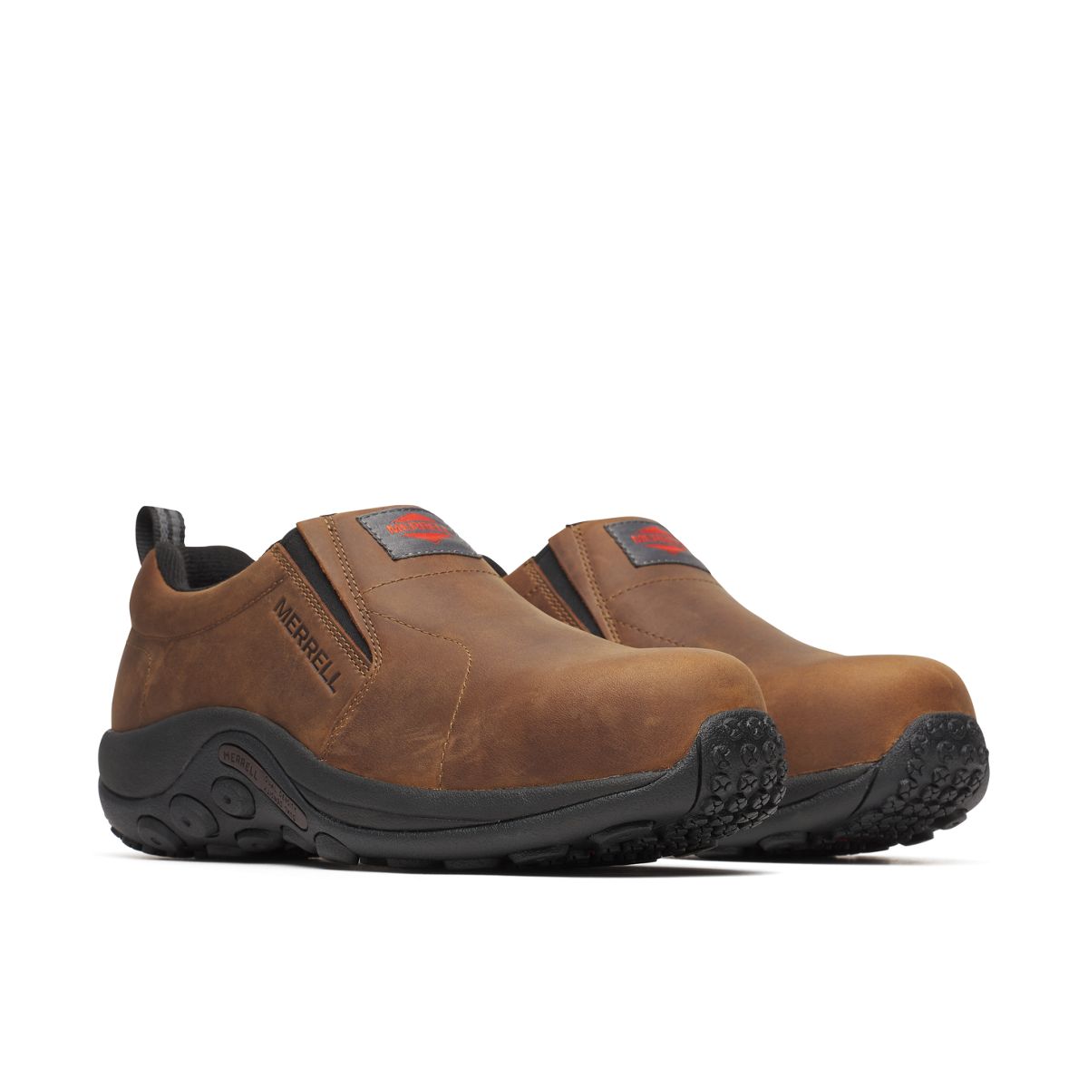 Men - Jungle Moc Leather Hi-Vis Carbon Fiber Low Wide Width - Slip Ons - Merrell