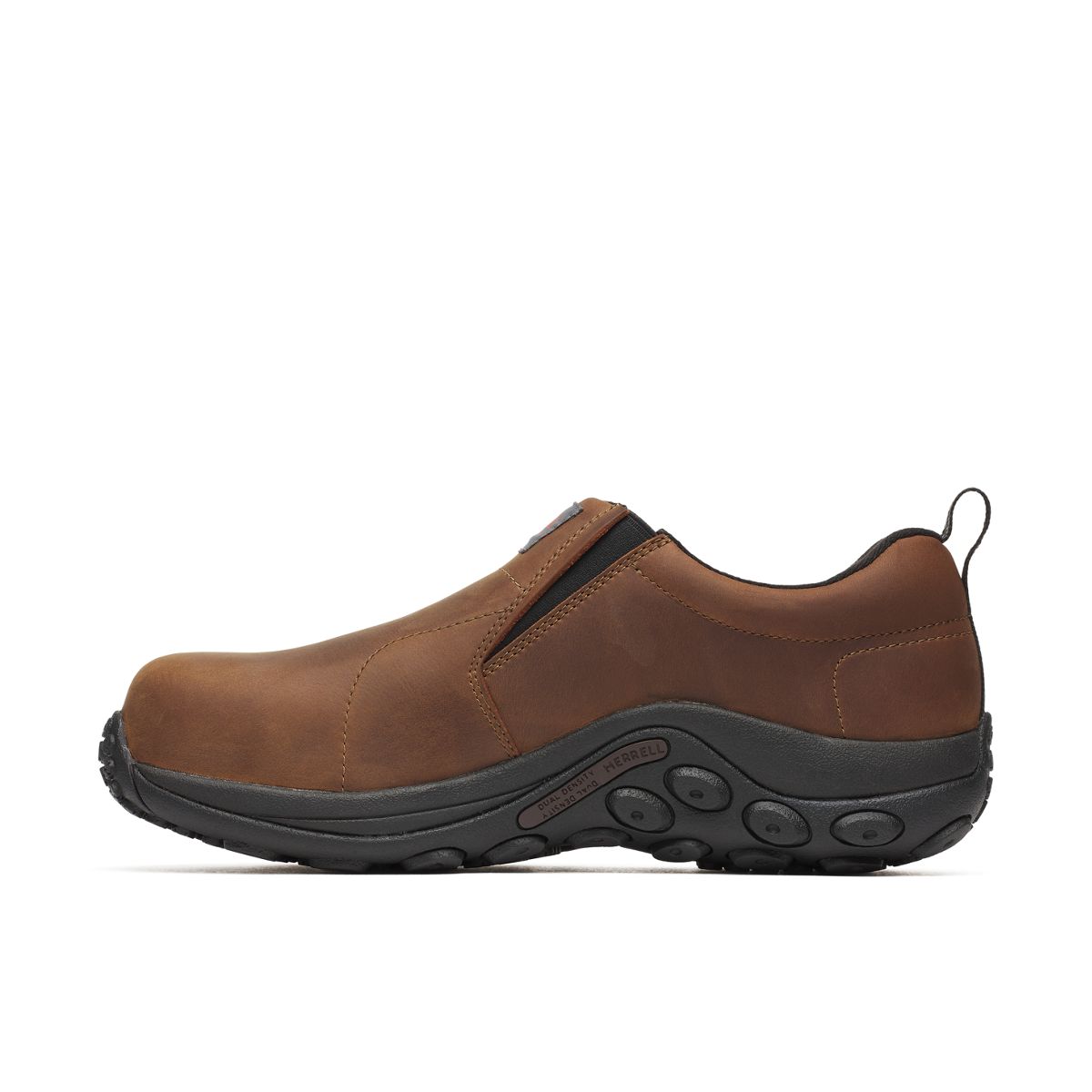 Men - Jungle Moc Leather Hi-Vis Carbon Fiber Low Wide Width - Slip Ons - Merrell