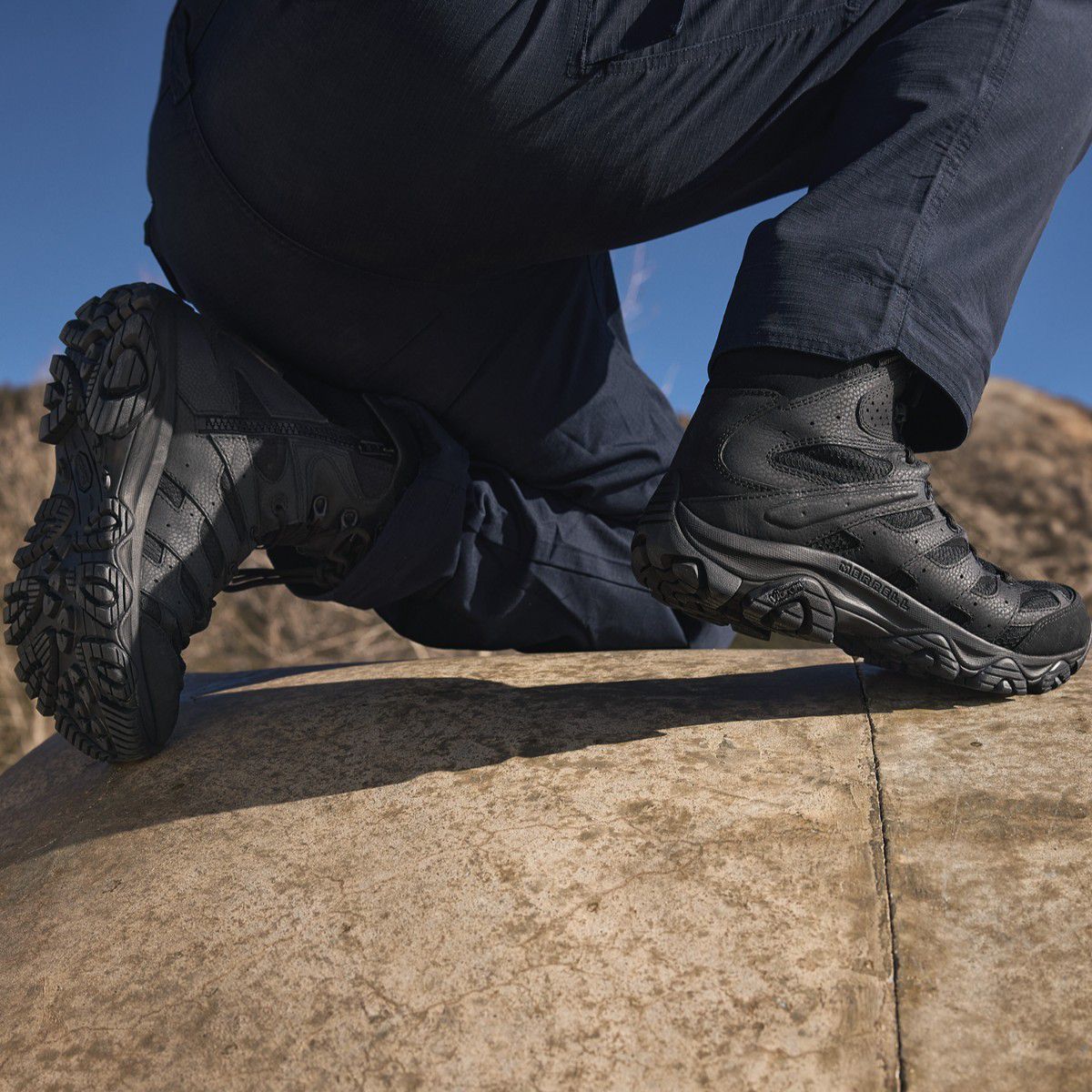 Mens Moab 3 8" Tactical Zip Waterproof Boot - Merrell On Sale
