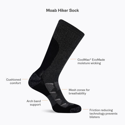 Moab Hiker Crew  Sock - Socks - Merrell For Sale