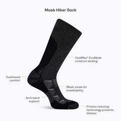 Moab Hiking Quarter Sock - Socks - Merrell US