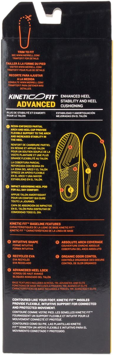 Womens Kinetic Fit Footbed Wide Width Insoles - Merrell Near Me