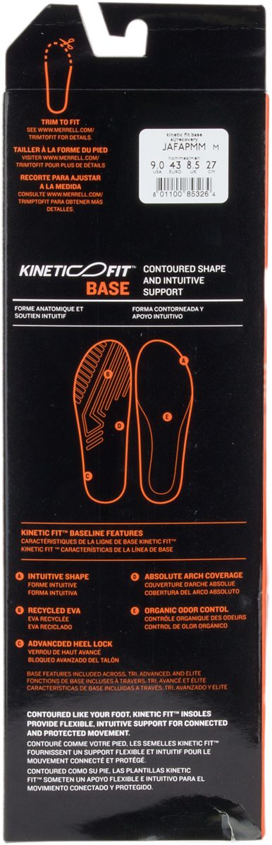 Men - Kinetic Fit™ Base AL Footbed - Insoles - Merrell On Sale